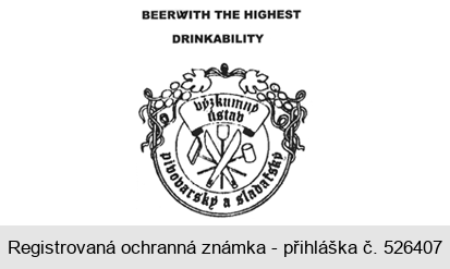 BEERWITH THE HIGHEST DRINKABILITY výzkumný ústav pivovarský a sladařský
