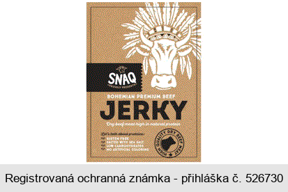 SNAQ PROUDLY PRESENTS BOHEMIAN PREMIUM BEEF JERKY HIGH QUALITY DRY BEEF MEAT