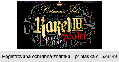 Bohemia Sekt Karel IV. Pinot Noir 700 let