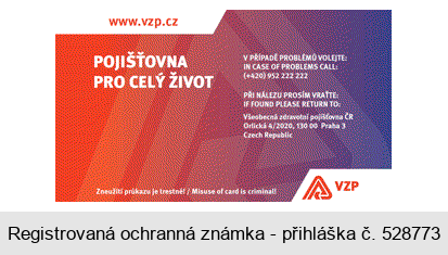 www.vzp.cz POJIŠŤOVNA PRO CELÝ ŽIVOT VZP