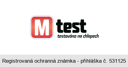M test testováno na chlapech