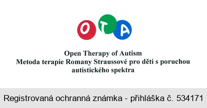 OTA Open Therapy of Autism Metoda terapie Romany Straussové pro děti s poruchou autistického spektra