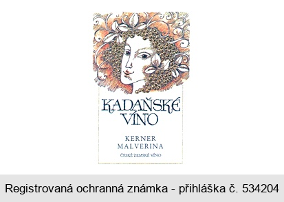 KADAŇSKÉ VÍNO Kerner Malverina České zemské víno