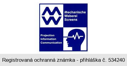 Mechanische Weberei Screens Projection Information Communication