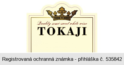 TOKAJI Quality semi-sweet white wine