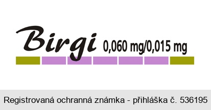 BIRGI 0,060 mg/0,015 mg