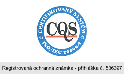 CQS CERTIFIKOVANÝ SYSTÉM ISO/IEC 20000-1