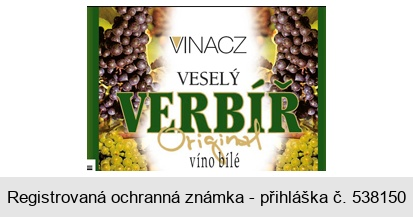 VINACZ VESELÝ VERBÍŘ Original víno bílé