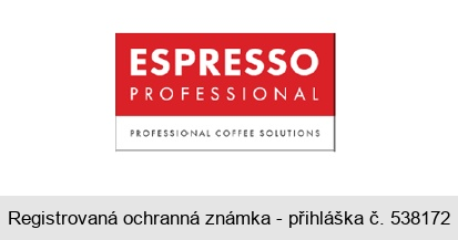ESPRESSO PROFESSIONAL PROFESSIONAL COFFEE SOLUTIONS