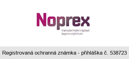Noprex transdermální náplast buprenorphinum