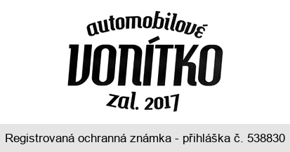 automobilové VONÍTKO zal. 2017