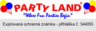 Party Land "Where Fun Parties Begin"