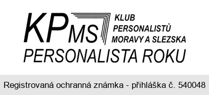KPMS Klub personalistů Moravy a Slezska PERSONALISTA ROKU