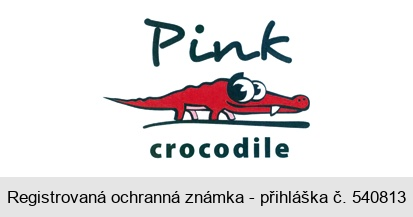 Pink crocodile