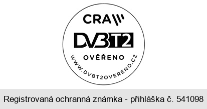 CRA DVB T2 OVĚŘENO WWW.DVBT2OVERENO.CZ
