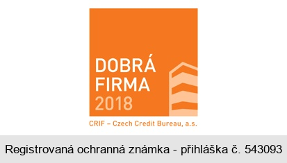 DOBRÁ FIRMA 2018 CRIF — Czech Credit Bureau, a.s.