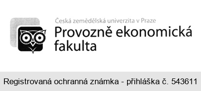Provozně ekonomická fakulta Česká zemědělská univerzita v Praze