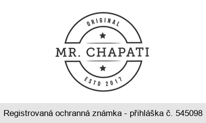 MR. CHAPATI ORIGINAL ESTD 2017