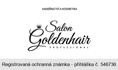 KADEŘNICTVÍ A KOSMETIKA Salon Goldenhair PROFESSIONAL