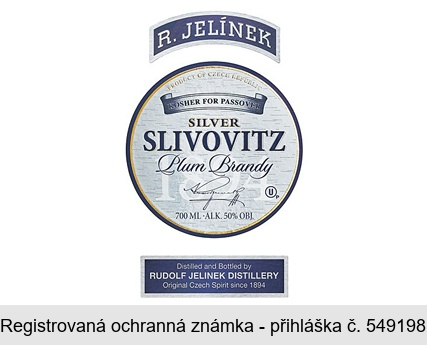 SILVER SLIVOVITZ  Plum Brandy R. JELÍNEK