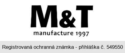 M&T manufacture 1997