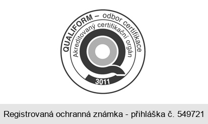 Q QUALIFORM - odbor certifikace Akreditovaný certifikační orgán 3011