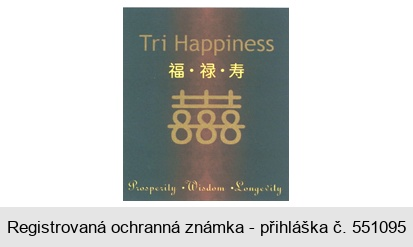 Tri Happiness Prosperity Wisdom Longevily