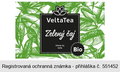 VeltaTea Zelený čaj BIO