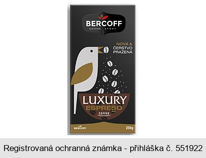 LUXURY ESPRESO COFFEE NOVÁ & ČERSTVO PRAŽENÁ BERCOFF COFFEE STORY
