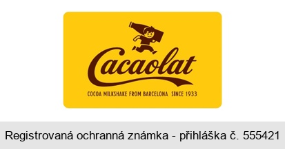 CACAOLAT COCOA MILKSHAKE FROM BARCELONA SINCE 1933