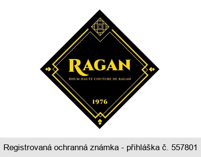 RAGAN RHUM HAUTE COUTURE DE RAGAN 1976