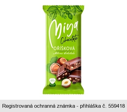 Miya Chocolate OŘÍŠKOVÁ
