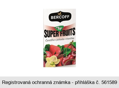 BERCOFF tea SUPER FRUITS Čerešňa Jahoda Vanilka
