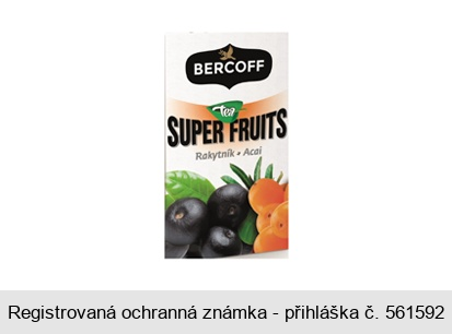 BERCOFF tea SUPER FRUITS Rakytník Acai