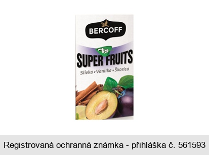 BERCOFF tea SUPER FRUITS Slivka Vanilka Škorica