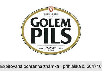 Czech beer GOLEM PILS original craft beer since 2018