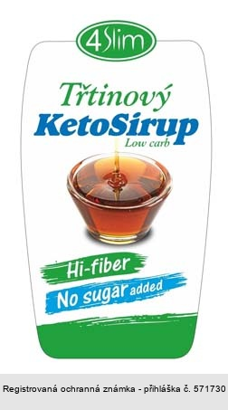 4Slim Třtinový KetoSirup Low Carb Hi-fiber No sugar added