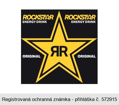 ROCKSTAR ENERGY DRINK ORIGINAL RR Star Design Logo