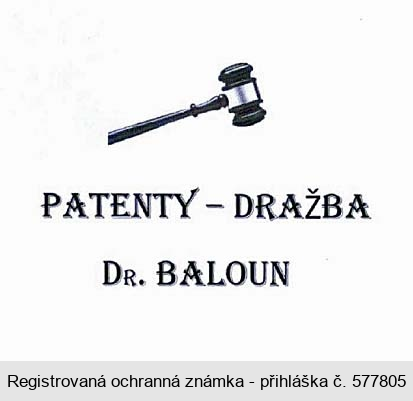 PATENTY - DRAŽBA DR. BALOUN