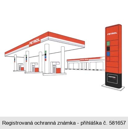 PETROL petrol shop COFFEE Placa