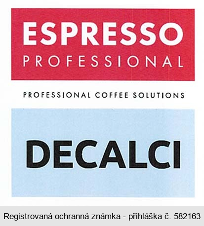 ESPRESSO PROFESSIONAL PROFESSIONAL COFFEE SOLUTIONS DECALCI