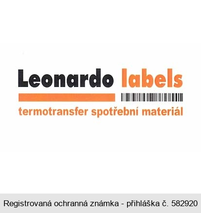 Leonardo labels termotransfer spotřební materiál