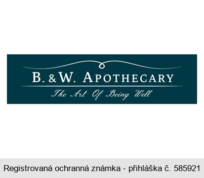 B. & W. Apothecary The Art Of Being Well