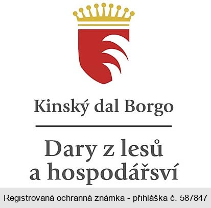Kinský dal Borgo Dary z lesů a hospodářství