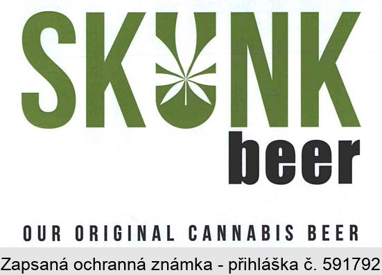 SKUNK beer OUR ORIGINAL CANNABIS BEER