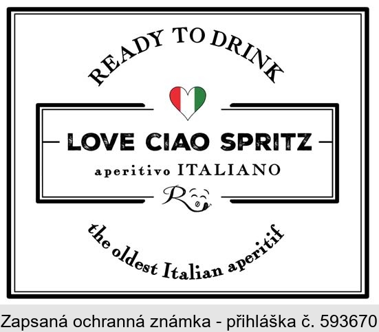 READY TO DRINK LOVE CIAO SPRITZ aperitivo ITALIANO R the oldest Italian aperitif