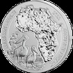 Stbrn mince The African Silver Ounce Pelikn Rwanda 1 Oz 2022