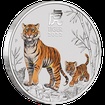 Lunrn srie III. - stbrn mince Year of the Tiger (Rok tygra) 2 Oz 2022 Color