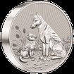 Stbrn mince 2 Oz Dingo 2022 Piedfort Next Generation - (5.)