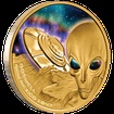 Exkluzivn zlat mince Roswell Flying Saucer Incident (75.vro) 1 Oz 2022 Color PROOF